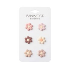 Banwood ozdoby na košík (Flowers)