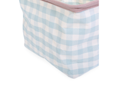 Childhome Koš na hračky 20x20x25 cm Vichy Sage Green