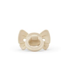 Elodie Details Cumlík Binky Bow Silicone - Oat White