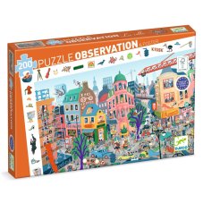 Djeco Objavovacie puzzle Mesto 200 ks