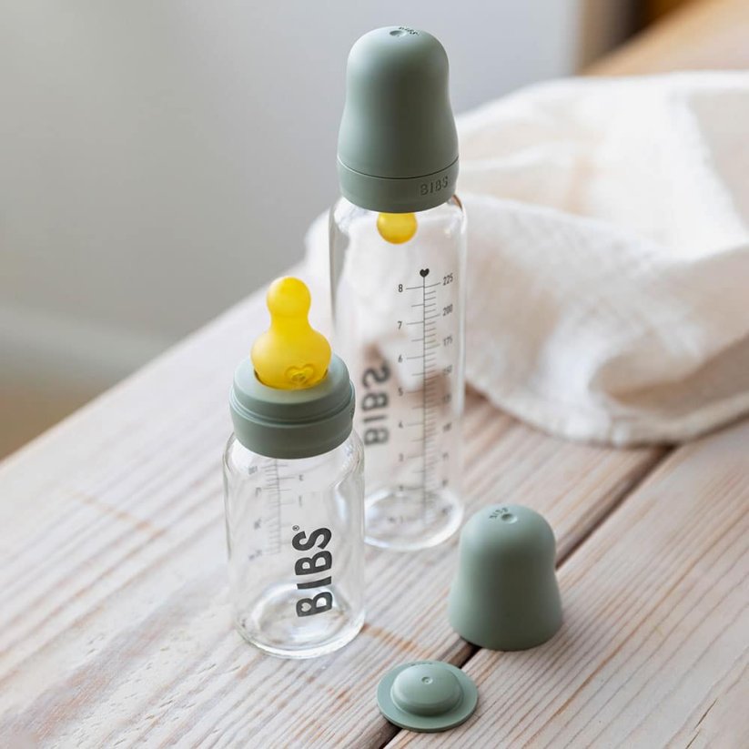BIBS Baby Bottle skleněná láhev 110ml (Ivory)
