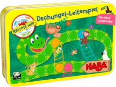 Haba Mini igra za otroke Džungelske lestve magnetne v kovinski škatli