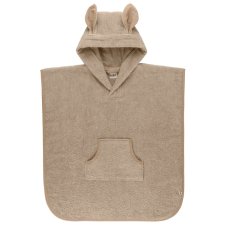 BIBS Kangaroo froté pončo z BIO bavlny (Vanilla)
