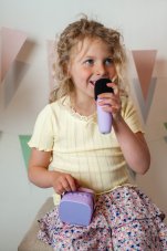 Lalarmu Bluetooth Karaoke set mikrofon a reproduktor Fialový