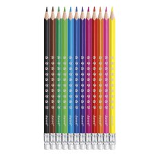 Janod Colorino Detské pastelky s gumou 12 farieb odolné