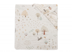 Jollein Napínacia plachta 140/150 x 70/75 cm Tiny Park