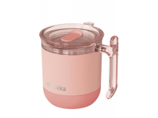 Quokka Nerezový termohrnček Wave Peachy Pink 260 ml