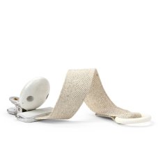 Elodie Details Drevená retiazka na cumlík - Silver Sheen