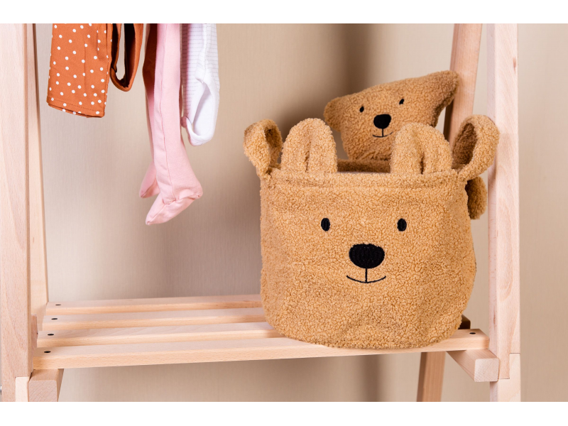 Childhome Kôš na hračky Teddy Beige 25x20x20 cm