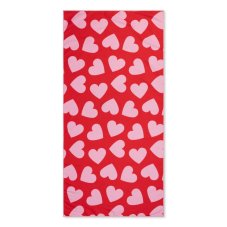 Plážová osuška Swim Essentials z mikrovlákna 135 x 65 cm Srdce