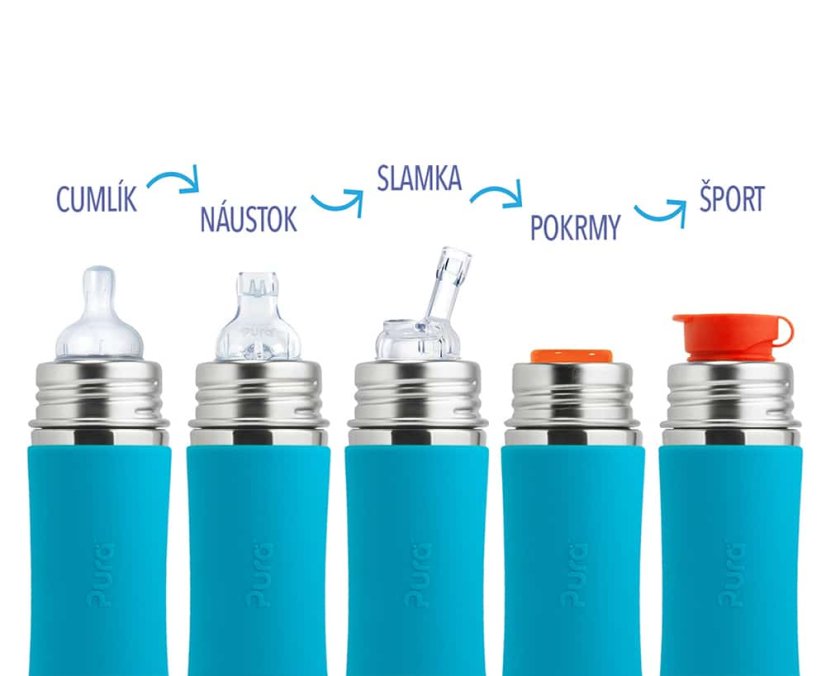 Pura silikónové náustky 2ks (s membránou proti rozliatiu)