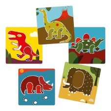 DJECO Kreslenie podľa šablóny: Dinosaury