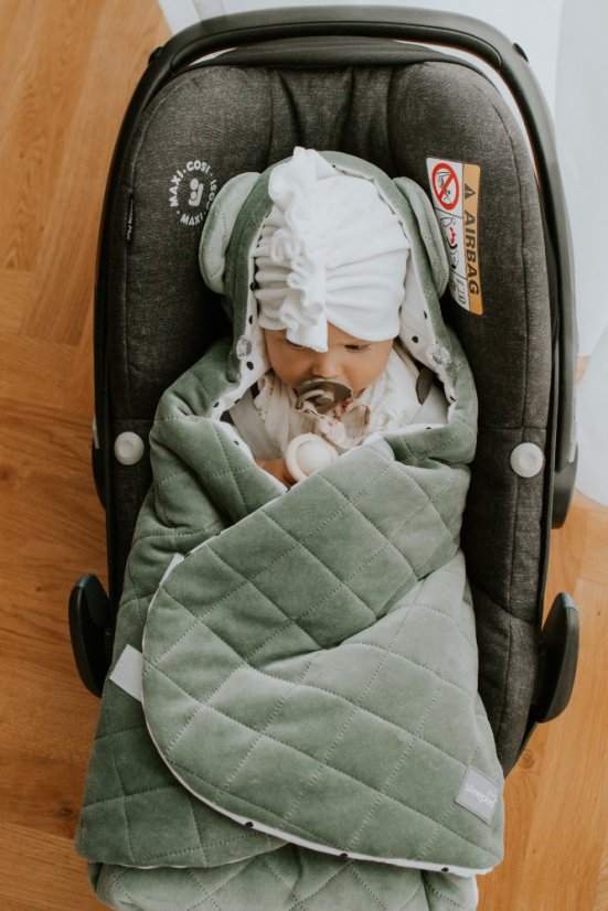 Fusak/zavinovačka/deka do autosedačky Sleepee Magic Jungle Powder Pink