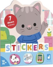 Janod Stickers Zošit s predlohami a samolepkami Dom