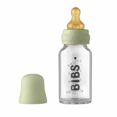 BIBS Baby Bottle skleněná láhev 110ml (Sage)