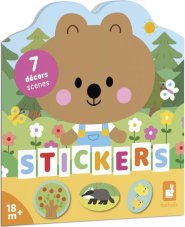 Janod Stickers Zošit s predlohami a samolepkami Les