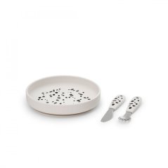 Silikonový jídelní set Elodie Details - Dalmatian Dots