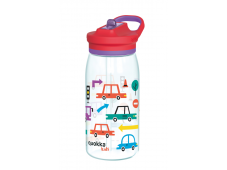Quokka Plastová láhev s náustkem Glow Kids Cars 580 ml