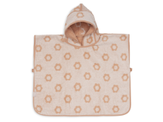 Jollein Osuška pončo froté Jacquard Flower