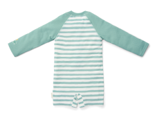 Little Dutch Plavky s dlouhým rukávem Stripes Surf Blue Velikost. 74/80