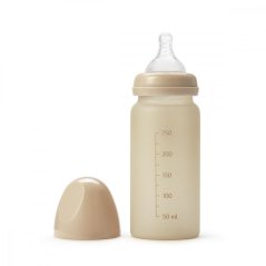Skleněná kojenecká láhev Elodie Details - Pure Khaki
