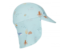 Little Dutch Plážová šiltovka s ochranou krku Ocean Friends veľ. 2
