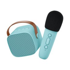 Lalarma Bluetooth Karaoke set mikrofón a reproduktor Modrý