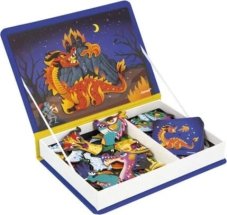 Janod Magnetibook Draci Magnetická kniha pre deti