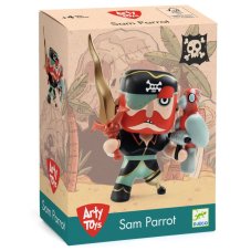 Djeco Arty Toys figúrka pirát Sam Parrot