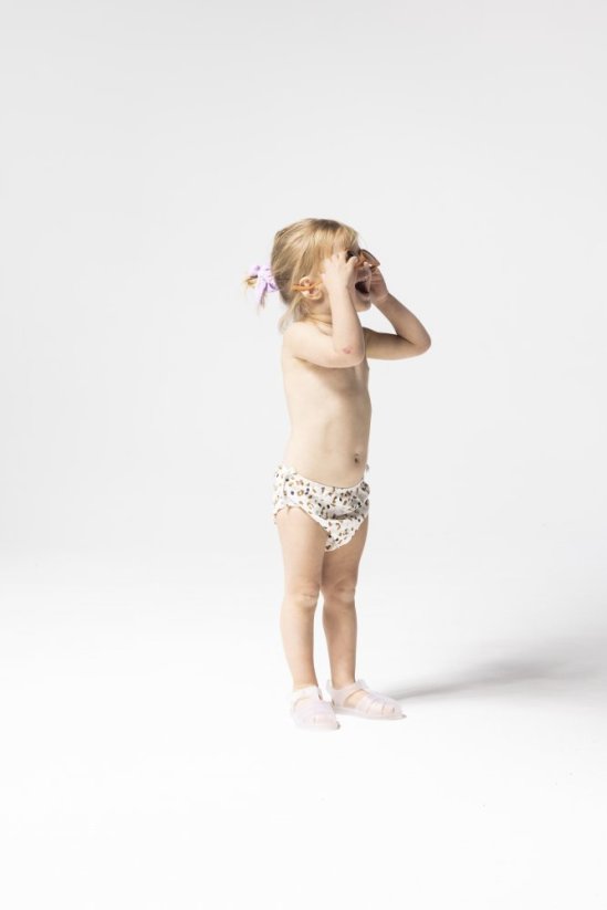 Swim Essentials Plavky pre bábätká s UPF 50+ Leopard béžový