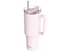 Quokka Termo hrnek z nerezové oceli s brčkem Stream Light Pink 1200 ml