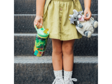 Quokka Nerezová termofľaša s náustkom Pop Kids Dinosaurus Jungle 445 ml