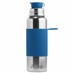 Pura nerezová fľaša so športovým uzáverom 850ml (modrá)