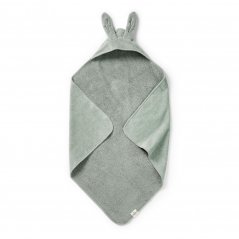 Osuška s kapucňou Elodie Details - Mineral Green Bunny