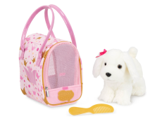 Pucci Pups Pejsek bílý v tašce Pink Crown Glam Bag