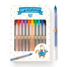 DJECO Gelová pera: klasické barvy, 10 ks