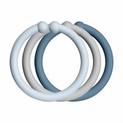 BIBS Loops krúžky 12ks (Baby Blue / Cloud / Petrol)