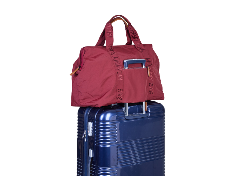 Childhome Prebaľovacia taška Mommy Bag Signature Urban Burgundy