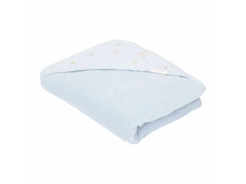 Little Dutch Osuška s kapucňou 100x100 cm Forest Friends Blue