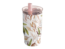 Quokka Termo hrnek z nerezové oceli s brčkem Mist Falling Leaves 720 ml