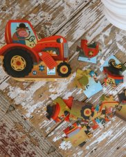 Djeco Puzzle Traktor 16 ks