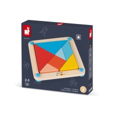 Janod Origami Tangram s předlohami 25 ks karet série Montessori