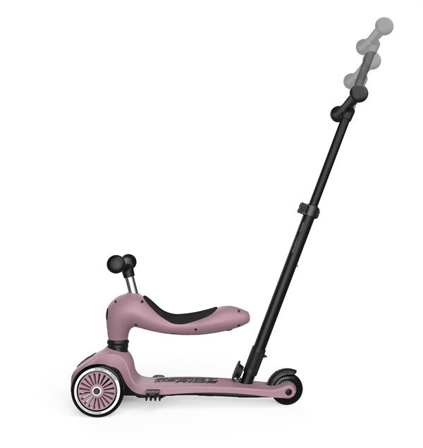 Scoot & Ride Odrážedlo koloběžka 2v1 Highwaykick 1 Push and Go Wildberry
