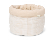 Little Dutch Košík textilný obojstranný veľký Pure Soft Beige Stripe