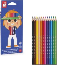 Janod Colorino Trojhranné pastelky 12 farieb