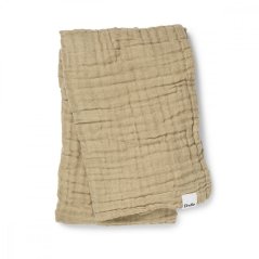 Mušelínová deka Crinkled blanket Elodie Details - Pure Khaki