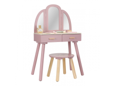 Little Dutch Toaletní stolek s židličkou dřevěný Pink
