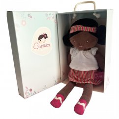 Bonikka Chi Chi látková panenka v dárkové krabičce (Amy černé vlasy)
