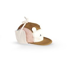 KiETLA OURS‘ON šiltovka s UV ochranou a ochranou krku 0-2 roky (Pink Brown)