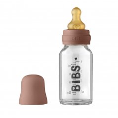 BIBS Baby Bottle steklena steklenička 110ml (Woodchuck)
